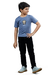 Kids Daily Wear Graphic Blue T-Shirt