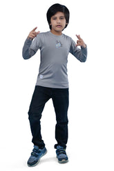 Urban Casual Full Sleeves Dark Grey Sweatshirt