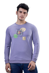 Lavender Graphic Full Sleeves T-Shirt