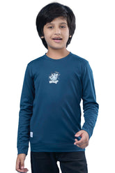 Urban Casual Full Sleeves Dark Blue Sweatshirt