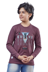 Wine Graphic Print Boys Full Sleeves T-Shirt