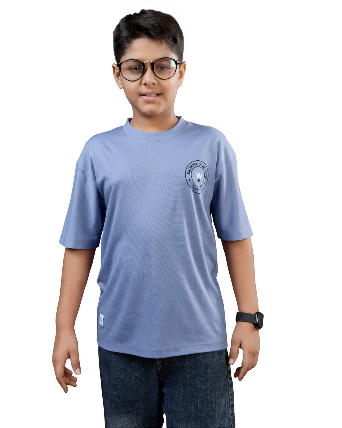 Dusty Blue Shuttle Graphic Boys T-Shirt