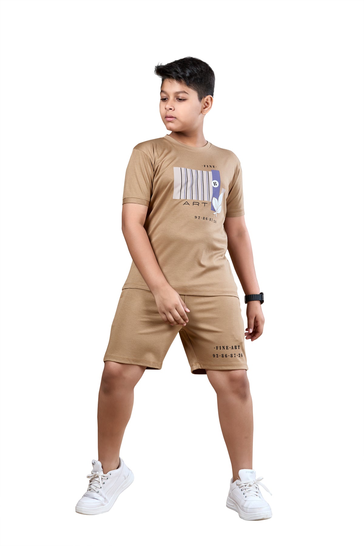 Desert Beige Graphic Printed Co-ord Set
