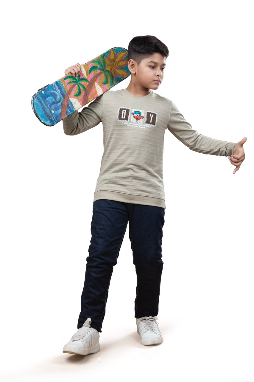 City Vibes Graphic Light Green Sweatshirt